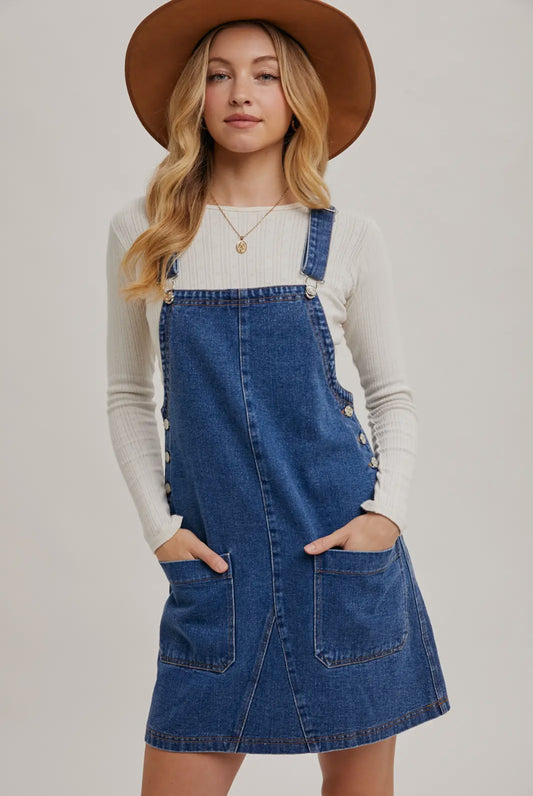 Overall Mini Dress