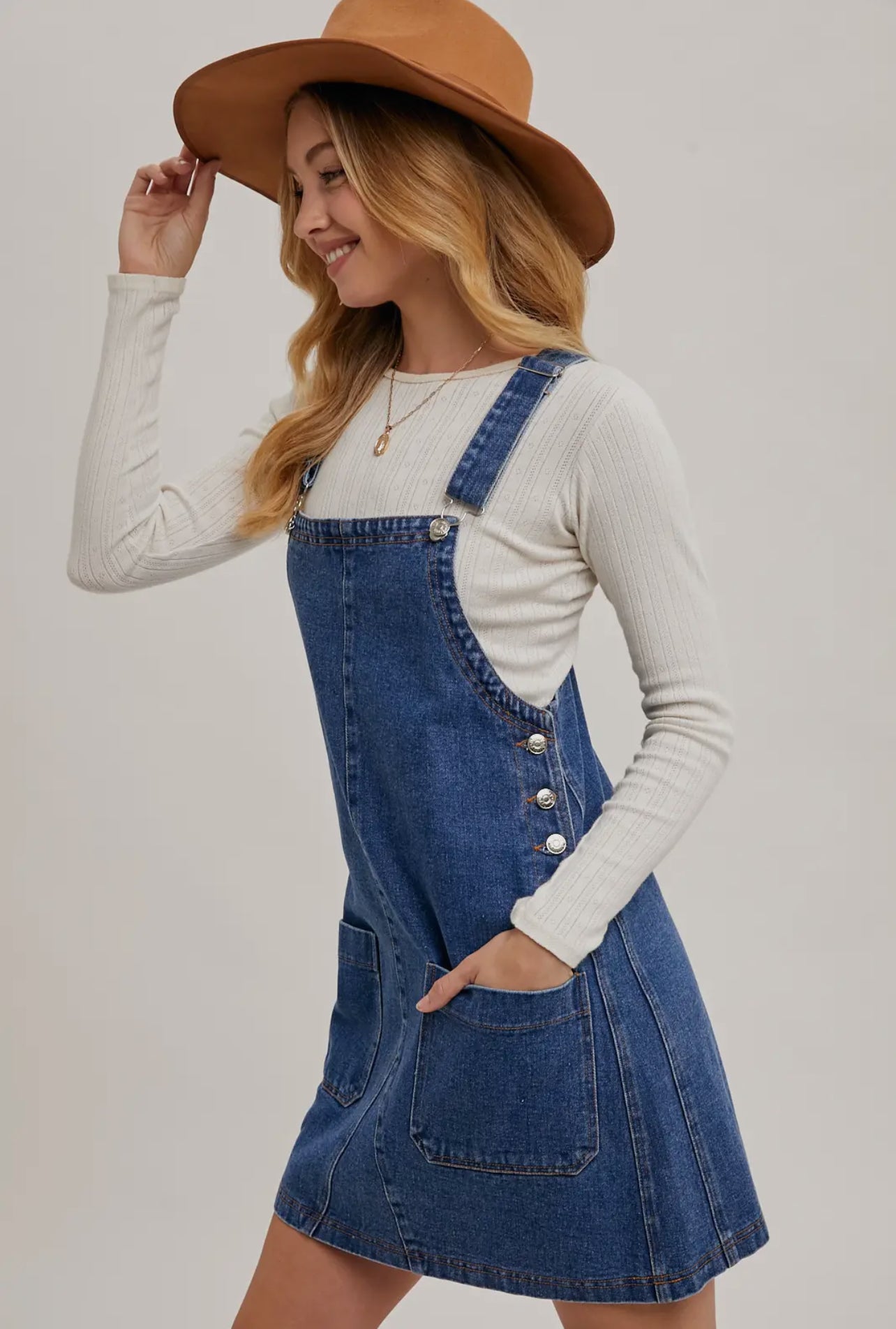 Overall Mini Dress