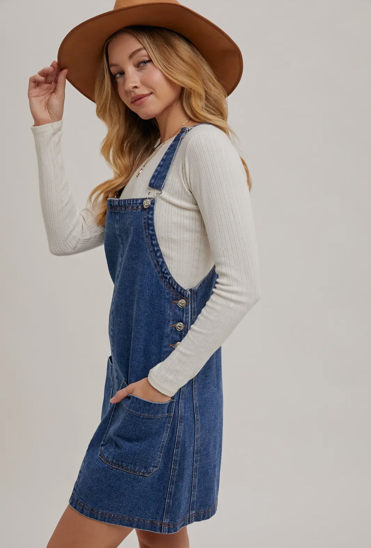 Overall Mini Dress