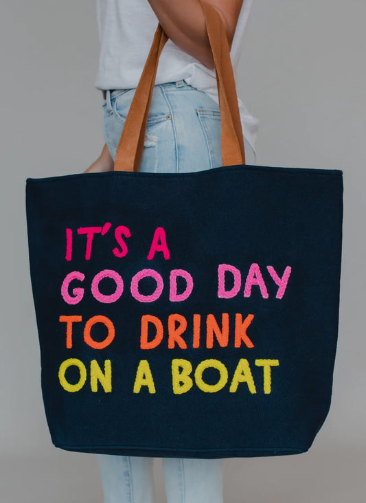 Drink on a Boat Tote