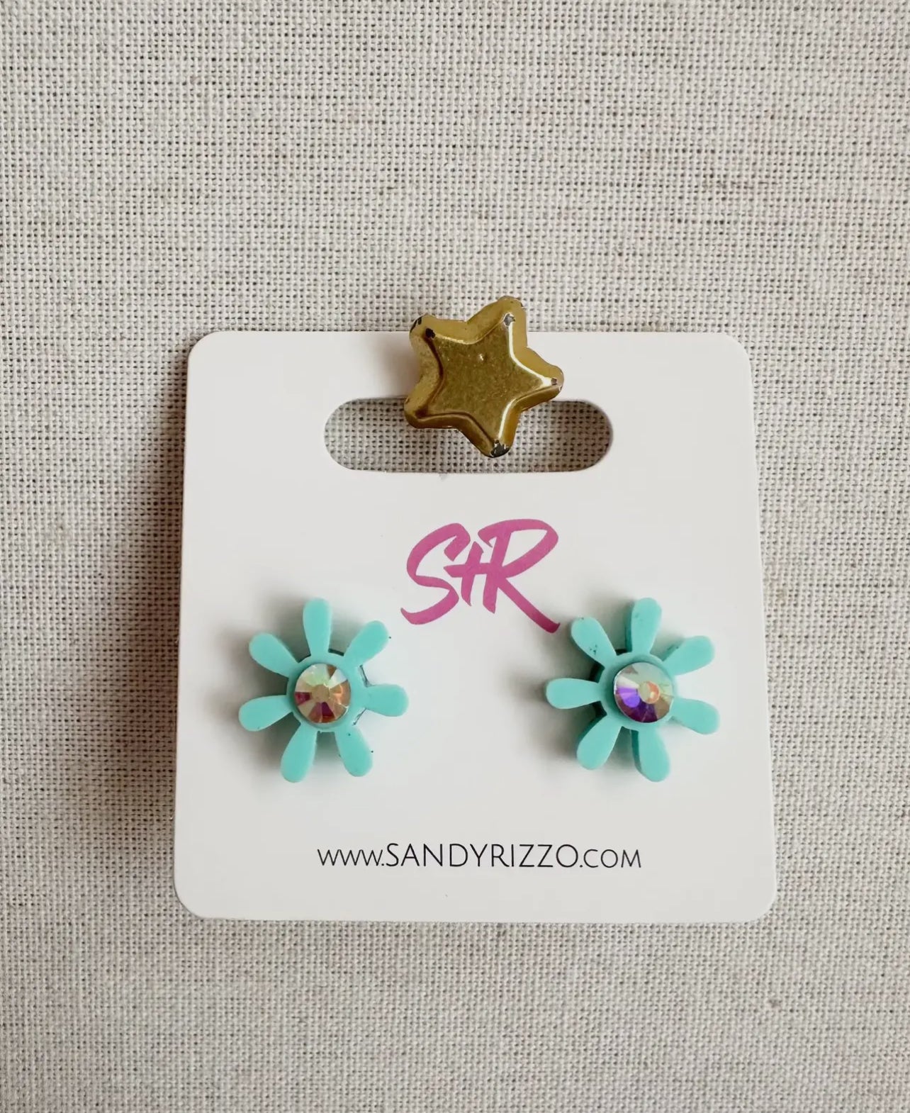 Turquoise Flower Stud