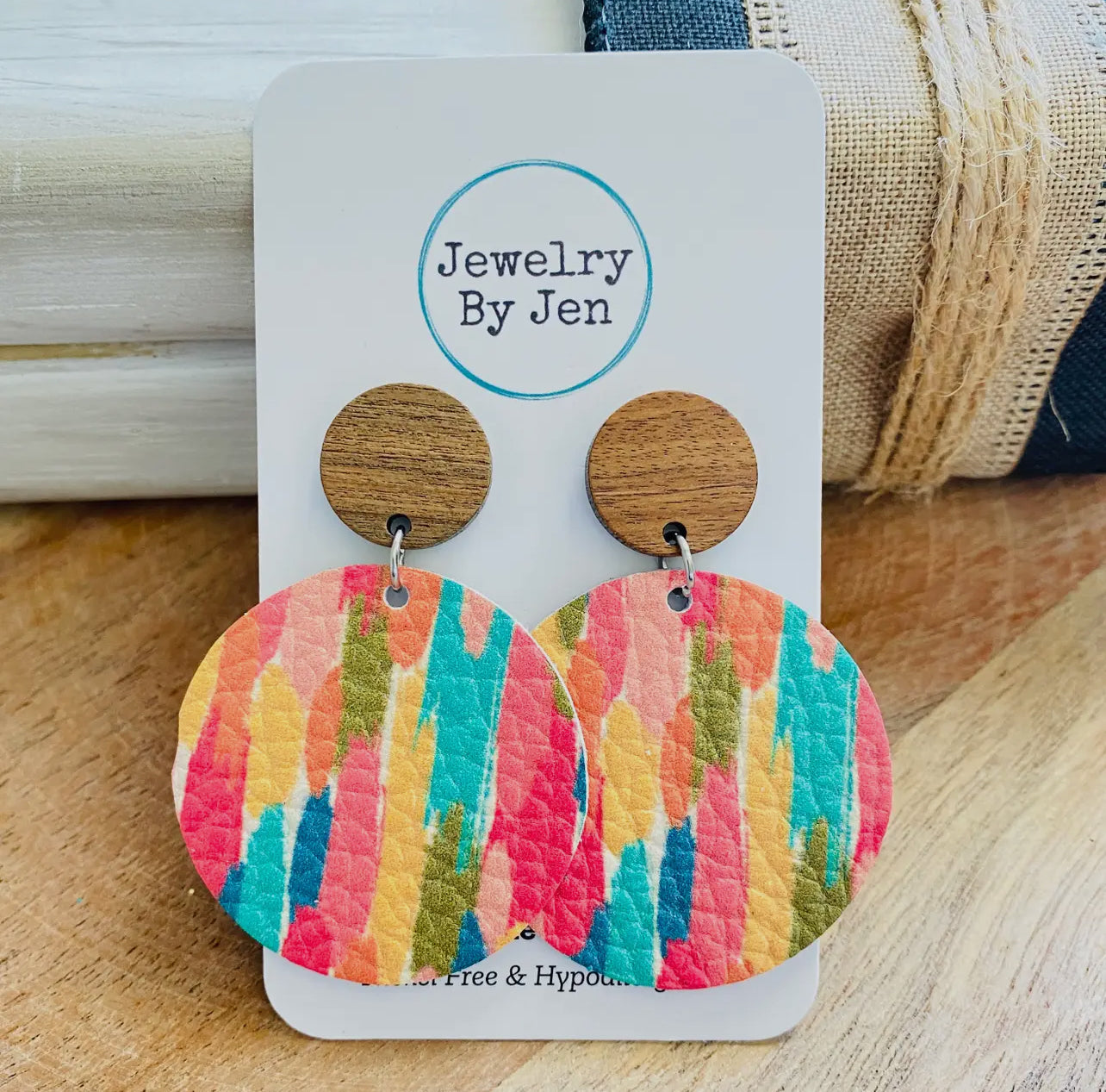 Colorful Brushstrokes Earrings