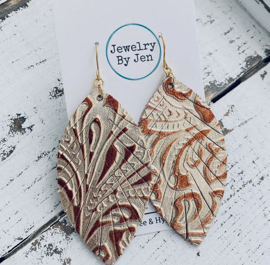 Fringe Leaf Earrings