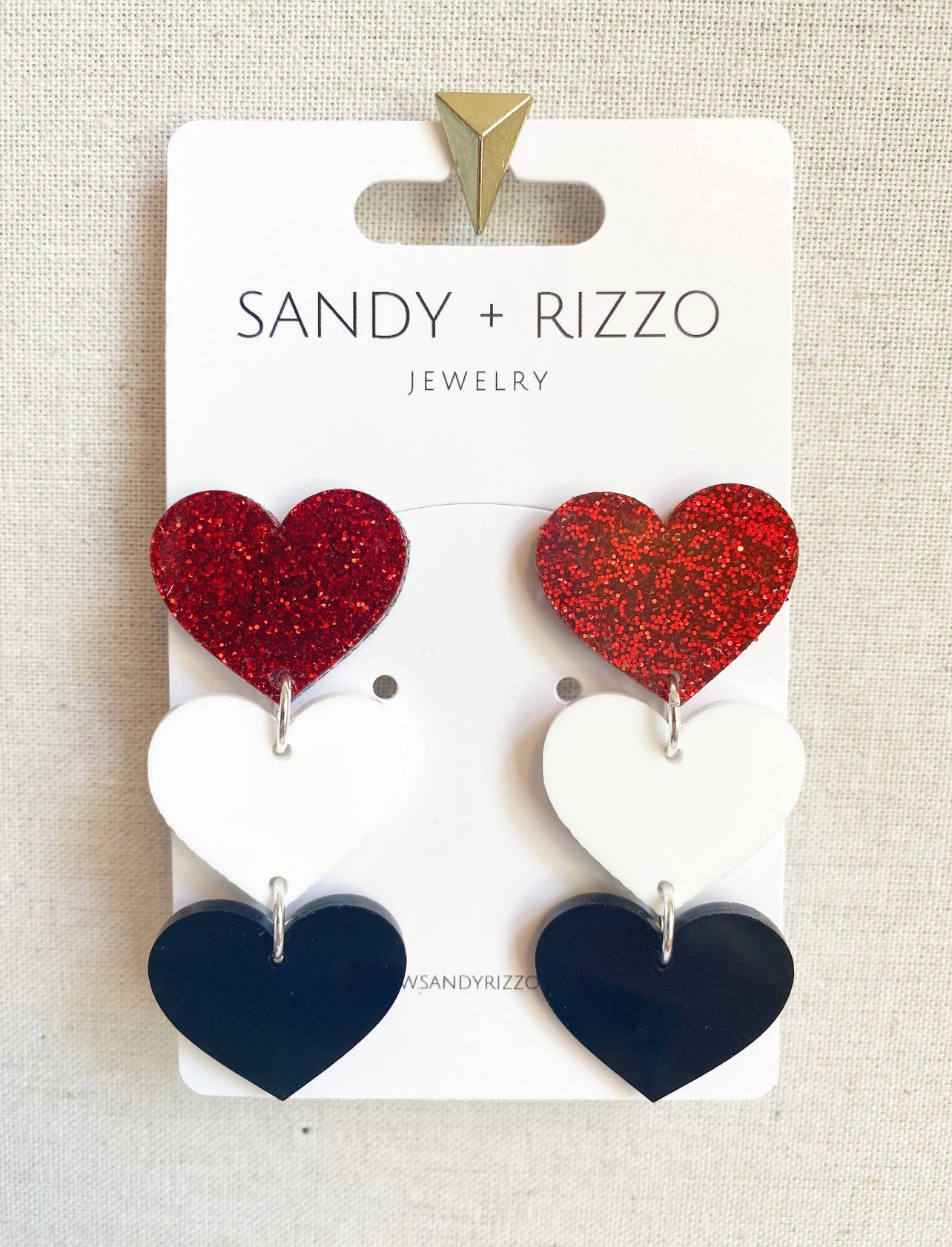 Game Day Spirit Heart Earrings