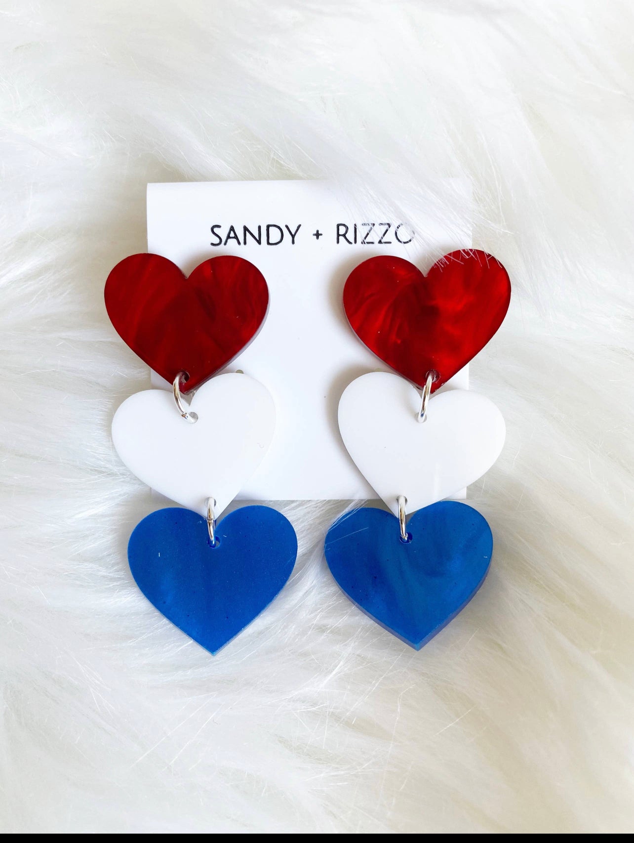 Game Day Spirit Heart Earrings