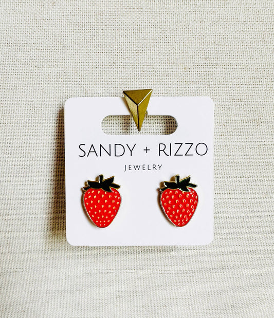 Strawberry Jam Stud Earrings