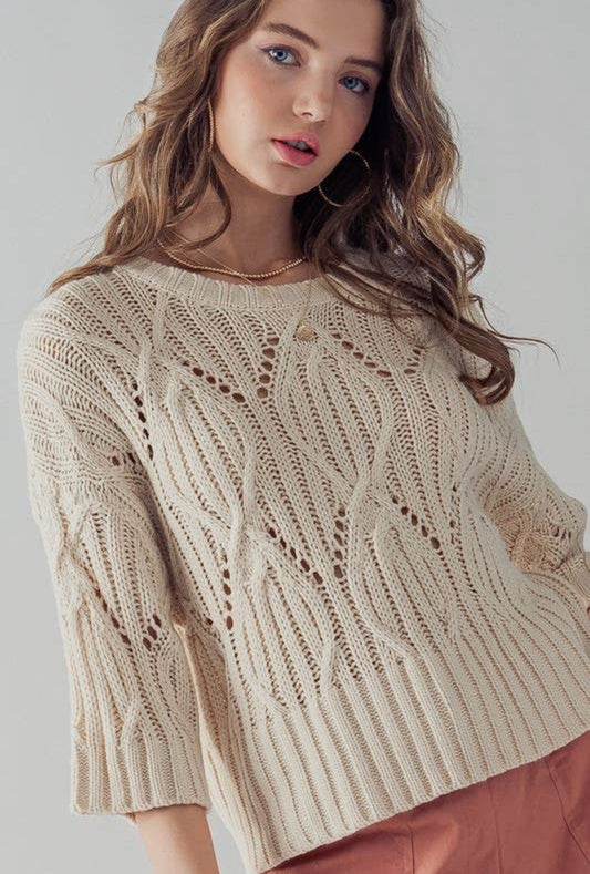 Hailee Crochet Sweater