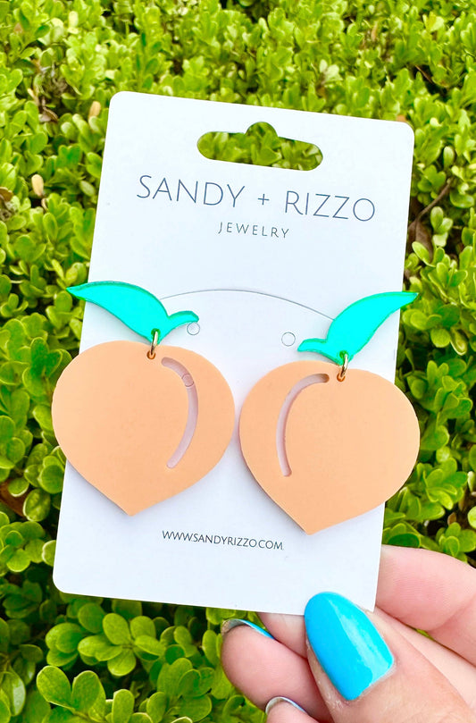 Peach Dangle Earrings