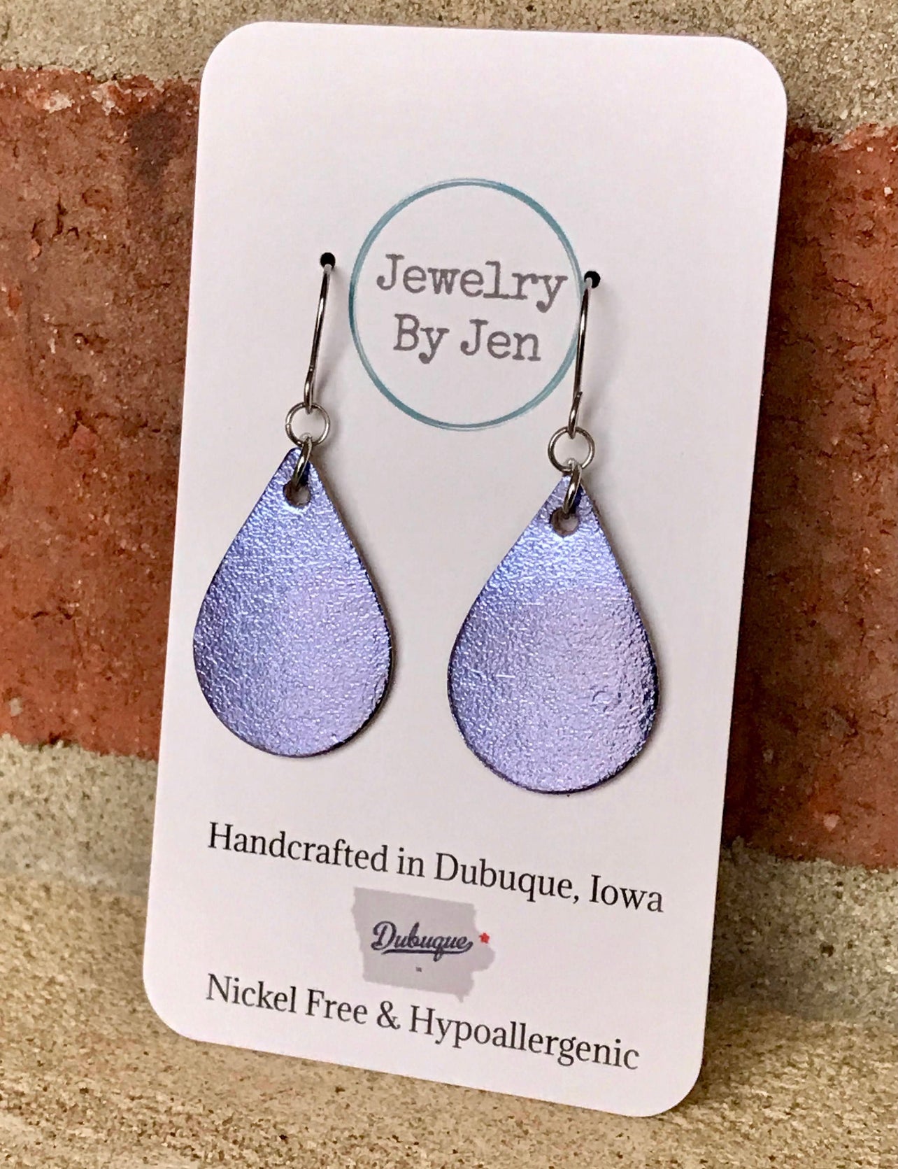 Metallic Teardrop Earrings